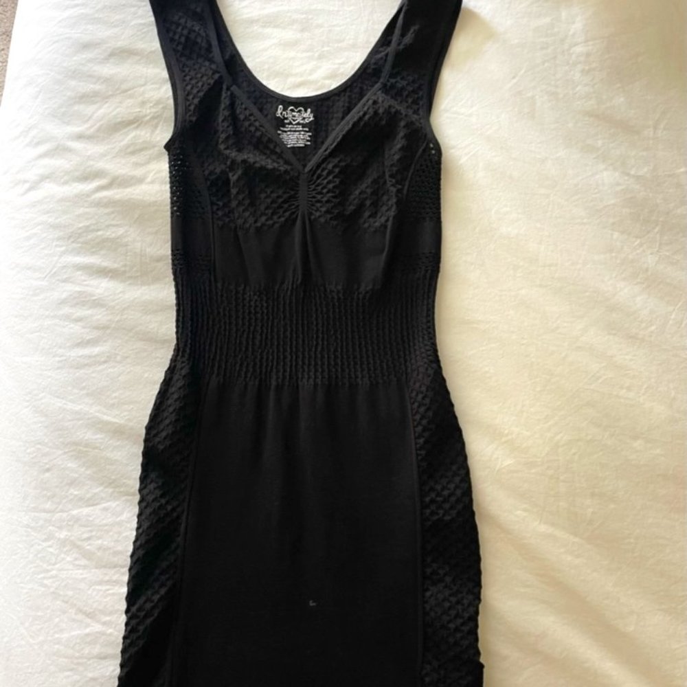 Free People Intimately Black Bodycon Dress Size M/L